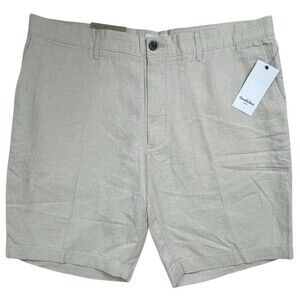 Goodfellow & Co Chino Shorts Mid Rise Zip Fly 9" Inseam Creme Mens Size 38 New